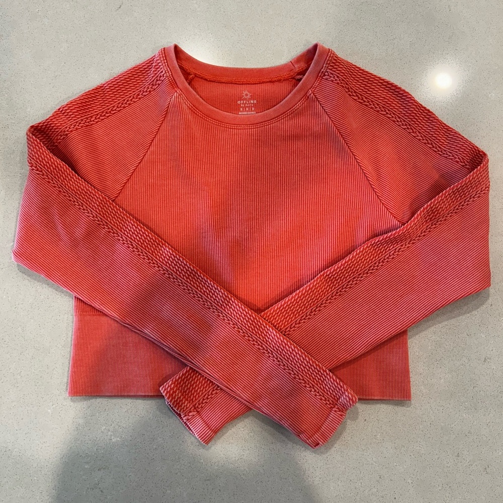 OFFLINE BY AERIE CROPPED WORKOUT TOP
